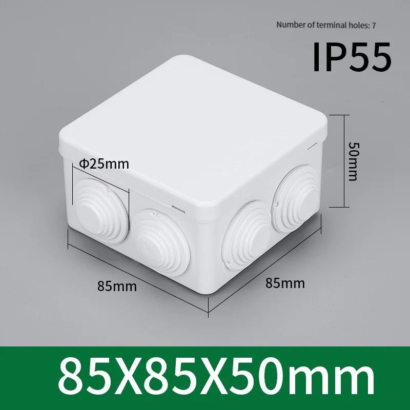 Outdoor Power Cable Junction Box - صندوق بلاستيكي مقاوم للماء IP55 للاستخدام