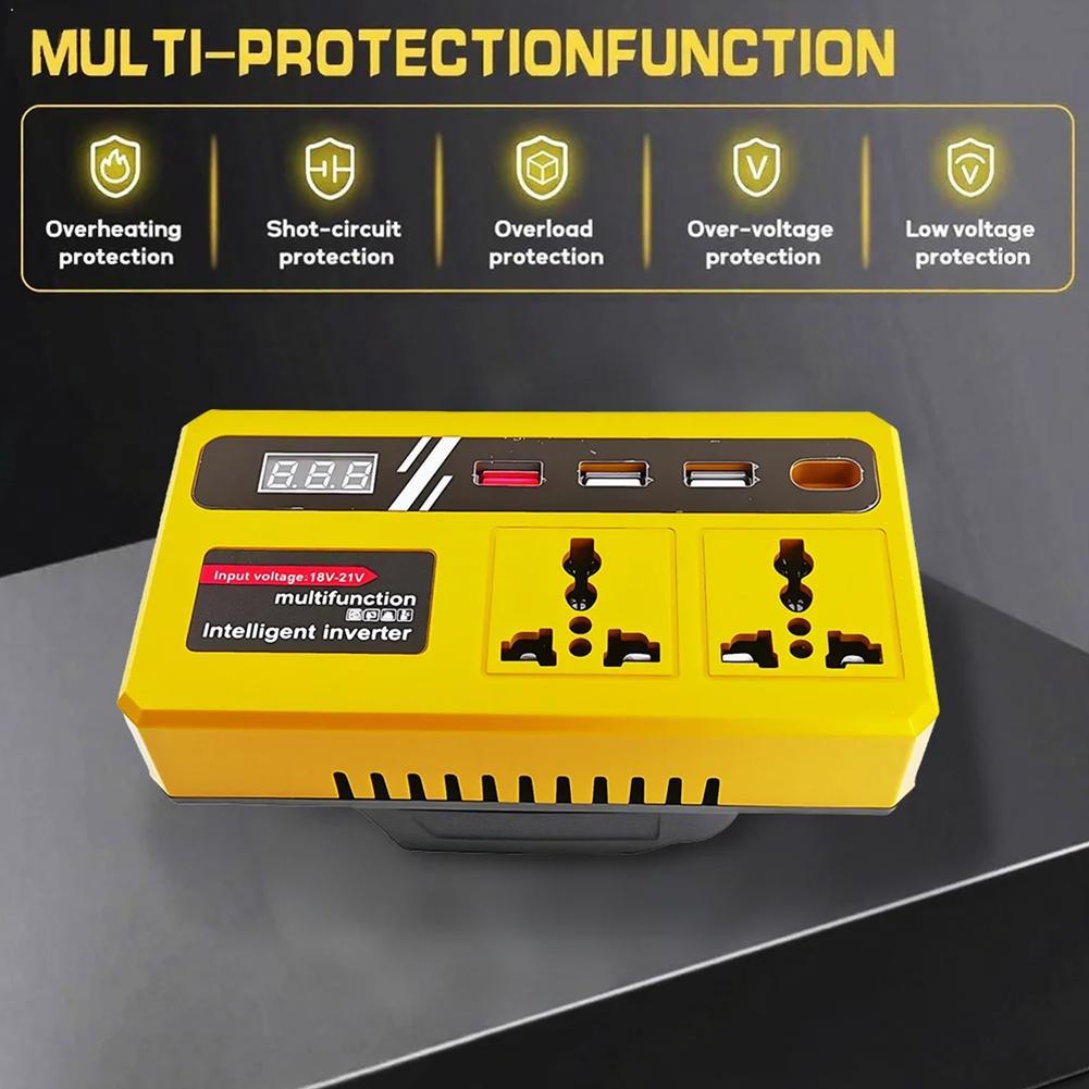 Outdoor Power Works - محول طاقة 18-21 فولت تيار متردد