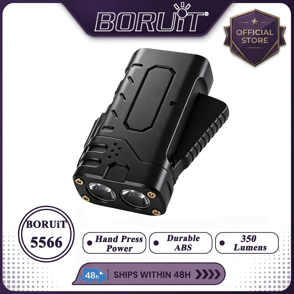 Outdoor Power Supply - مصباح يدوي BORUIiT يعمل بالطاقة الذاتية