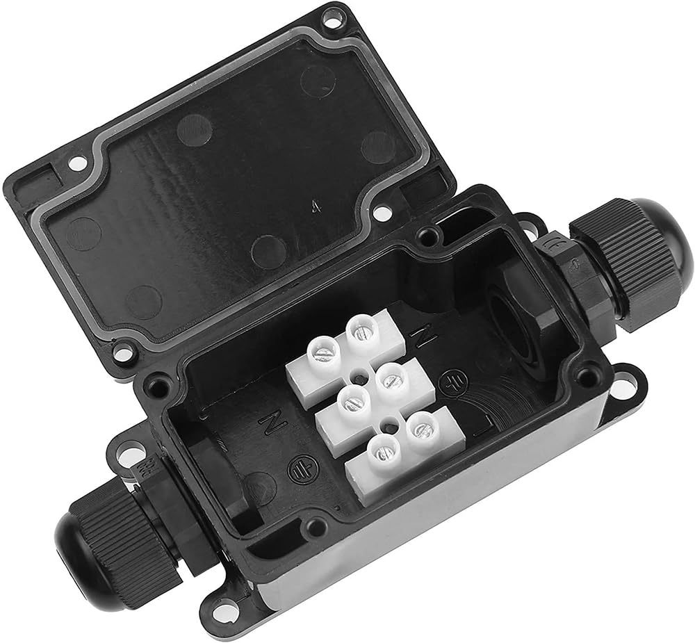 Outdoor Power Cable Junction Box - 3 قطعة 2Way IP65 مقاوم للماء
