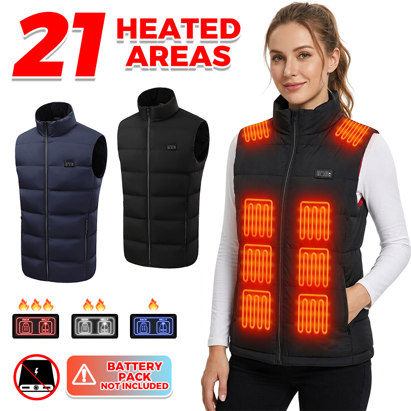 Outdoor Power Works - سترة ذكية مدفأة بـ 21 منطقة