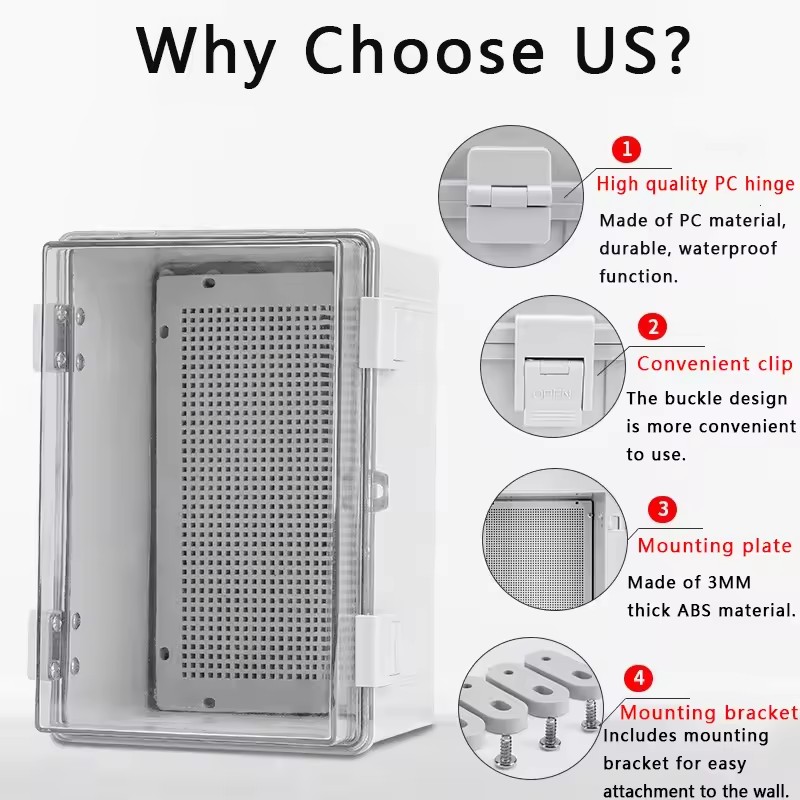 IP66 صندوق وصلات مقاوم للماء ر - مراجعة Outdoor Power Junction وسعره