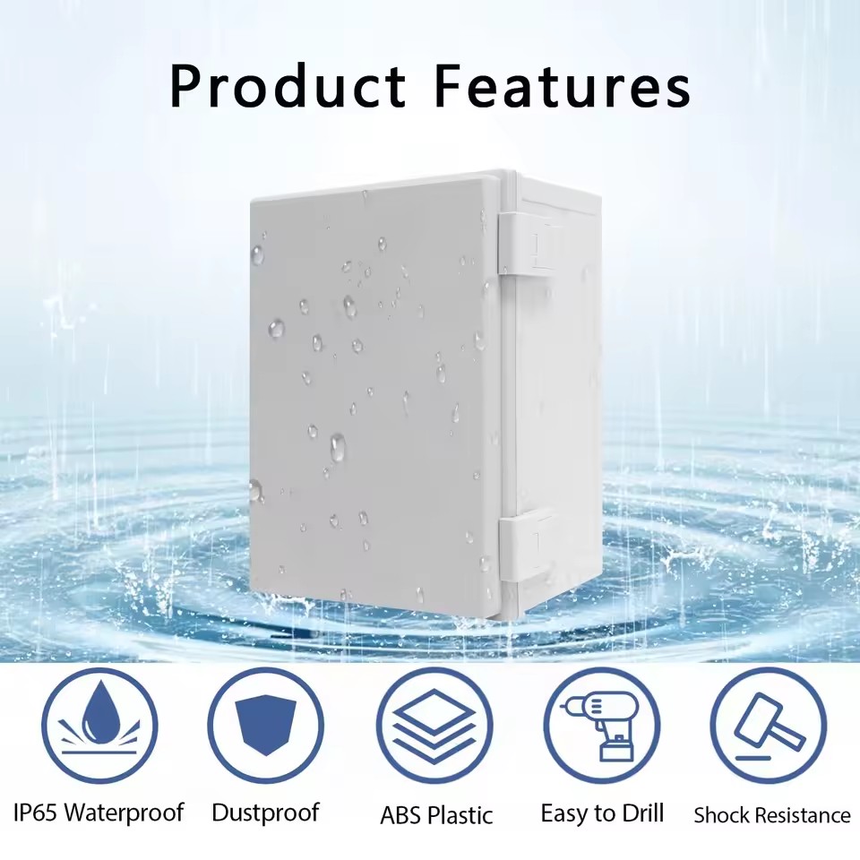 IP66 الضميمة البلاستيكية الكهر - مراجعة Outdoor Power Junction وسعره