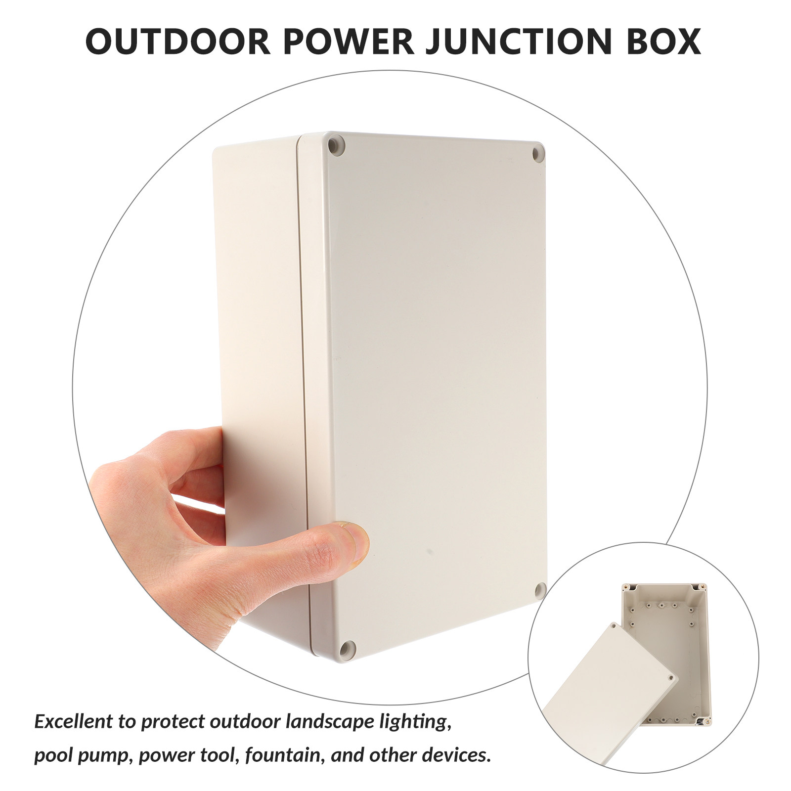 صندوق توصيل كابلات مقاوم للماء - مراجعة Outdoor Power Cable Junction Box وسعره