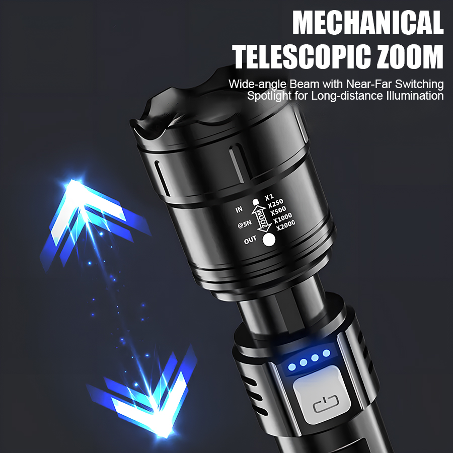 مصباح يدوي LED عالي القوة P50  - مراجعة Outdoor Power Supply وسعره