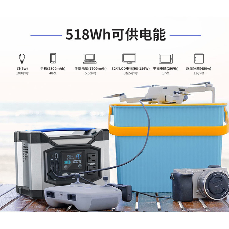 محطة طاقة محمولة 518 واط ساعة  - مراجعة Outdoor Power Tool Storage وسعره