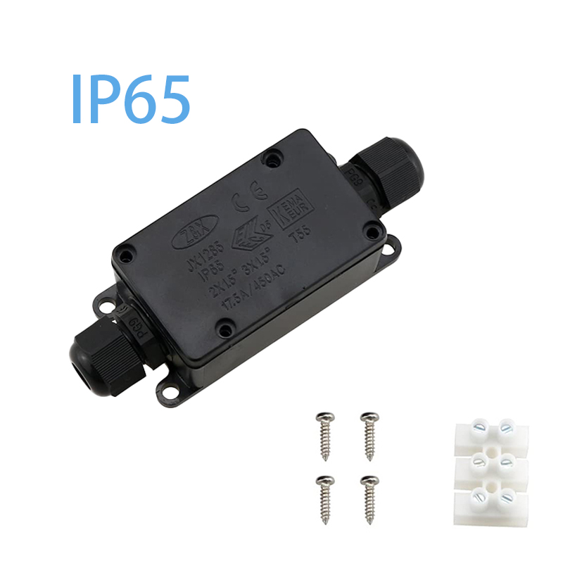 3 قطعة 2Way IP65 مقاوم للماء ص - مراجعة Outdoor Power Cable Junction Box وسعره