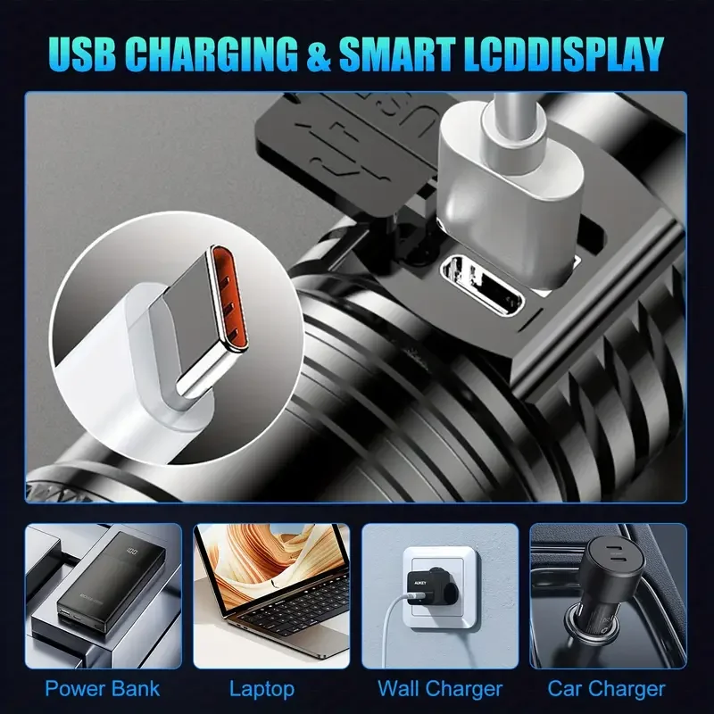 التكتيكية مصباح ليد جيب 2000LM - مراجعة Outdoor Power Supply وسعره